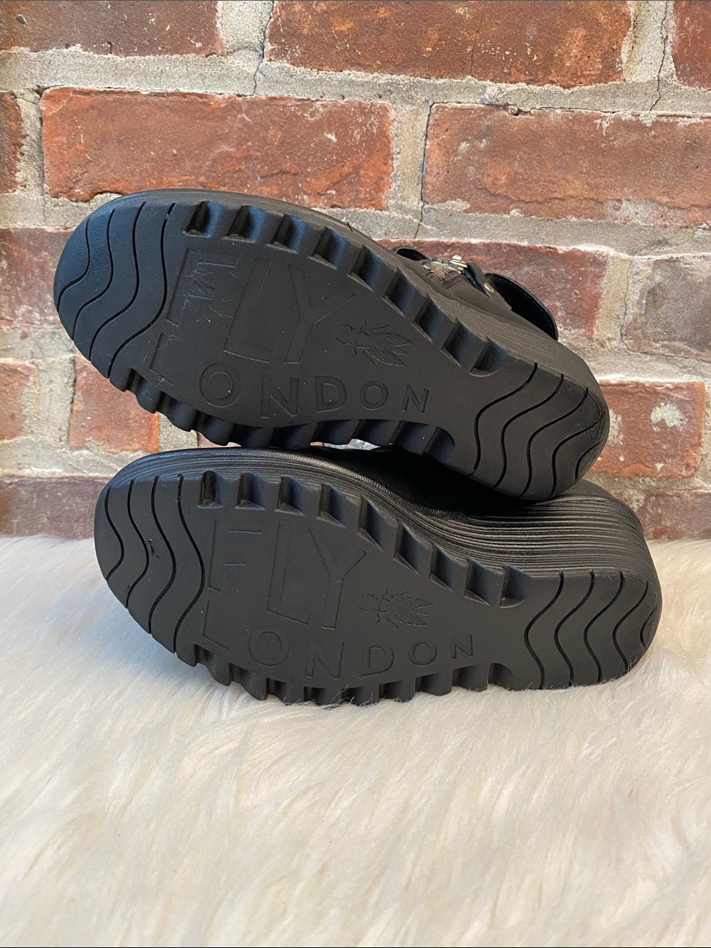 Fly London Yoxi Black Leather Wedge Ankle Booties, Size 38/7-7.5 - Picture 13 of 17